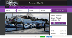 Desktop Screenshot of macwestmotors.co.uk