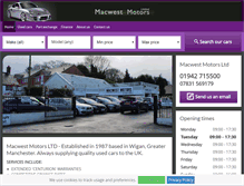 Tablet Screenshot of macwestmotors.co.uk